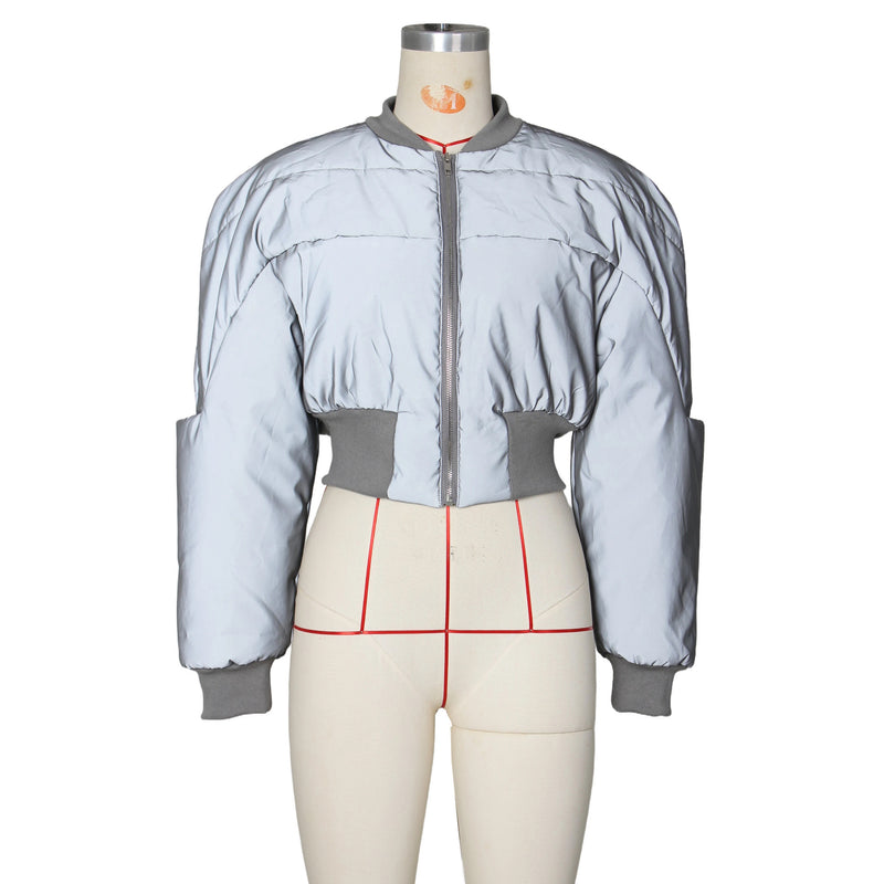 Long Sleeve Zipper Warm Casual Padded Cotton Jacket ZSD 0603