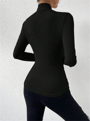 Solid Color Cross Ruched T Shirts GZYF 1033