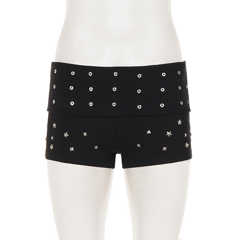 Rivet Fashion Solid Shorts GPKJ MR48775