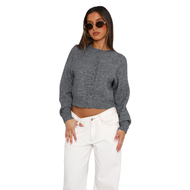Casual Solid Color Cardigan Sweater Short Coat ASL 6750
