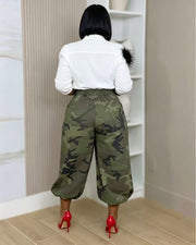 Camouflage Lantern Wide Leg Pants LSD 2899