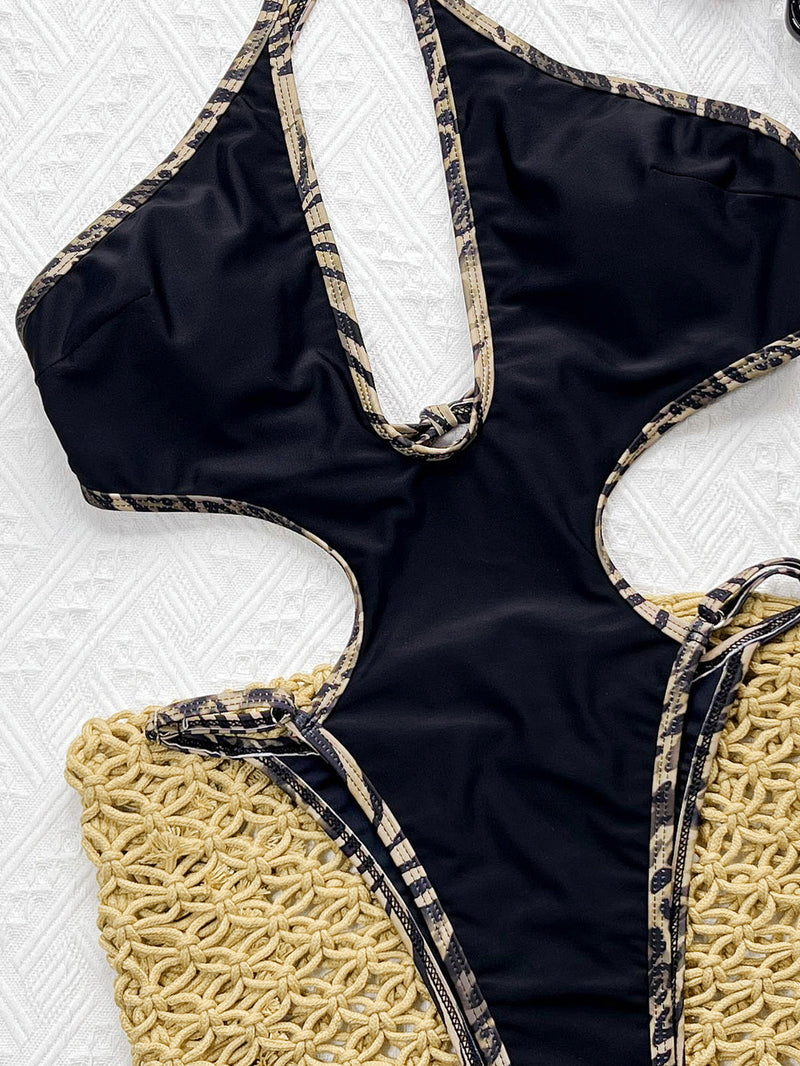 Sexy Backless Halterneck One Piece Swimsuit CSYZ G360FY