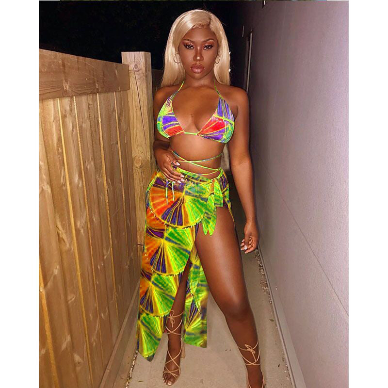 Sexy Printed Bikinis 3 Piece Sets MEM 8350