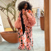 Beach Print Sun Protection Cover Up Jacket YF 10889