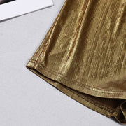 Metallic colored Mini Skirt GFRT 60387DBZ