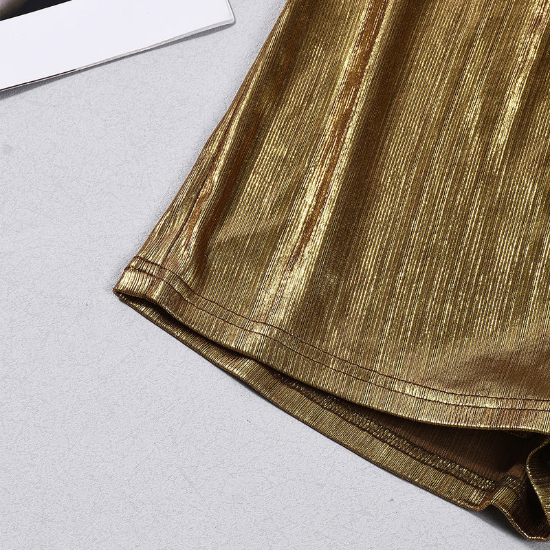 Metallic colored Mini Skirt GFRT 60387DBZ
