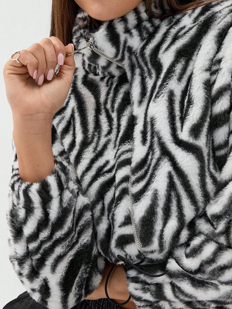 Leopard Print Thickened Plush Coats GYXN 53670
