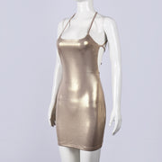 Sexy Sling Mini Dress GFRT 33010DBY