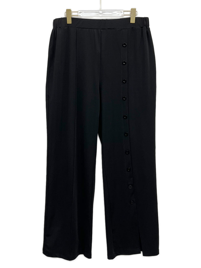 Plus Size Solid Color Flare Pants QMZF 2152