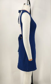 Sleeveless Backless Denim Mini Dress GDAM 218998