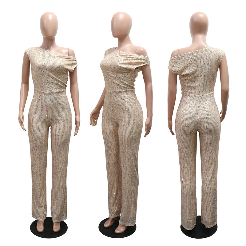 Sequin Sleeveless Slim Jumpsuit CYA 902225