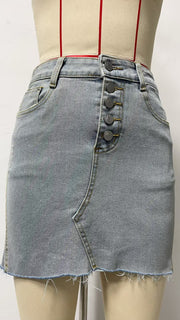 Sexy Washed Holes Mini Skirts GSMF 13678
