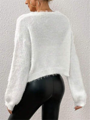 Solid Color Long Sleeve Knits Cardigan GZYF 1077