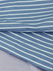 Plus Size Long Sleeve Stripe Print Shirt Shorts 2 Piece Set HNIF DHN124