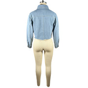 Long Sleeve Irregular Denim Jackets TE 4740