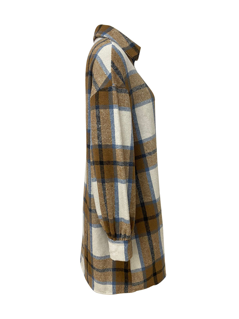 Plaid Cardigan Long Thin Jacket LSD 2265