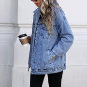 Fashion Long Sleeve Loose Denim Jacket Coat GYXN 20808