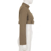 Double Breasted Waistband Jackets GPKJ MR49925