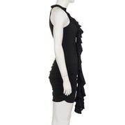 Sleeveless Ruffles Ruched Mini Dress GPKJ MR49728