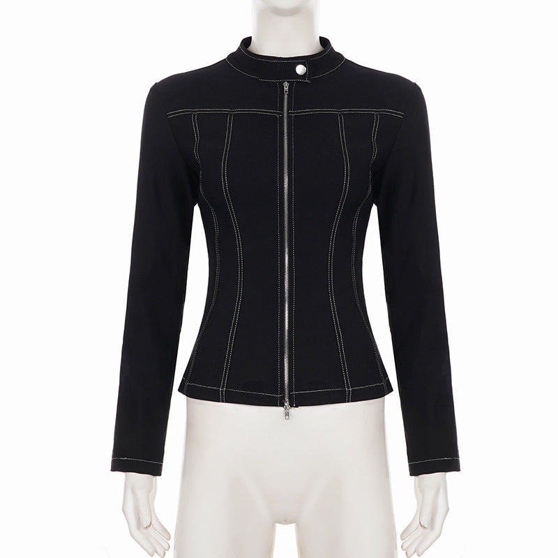 Zipper Long Sleeve Jackets GPKJ MR50580