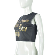 Print Sleeveless T Shirts GBTF 31631THY