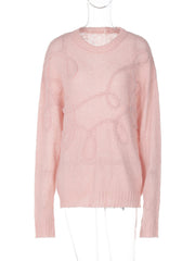 Long Sleeve Pullover Sweater GKLK T4917516Y
