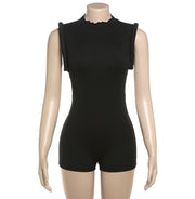 Solid Color Sleeveless Casual Romper XEF 49028