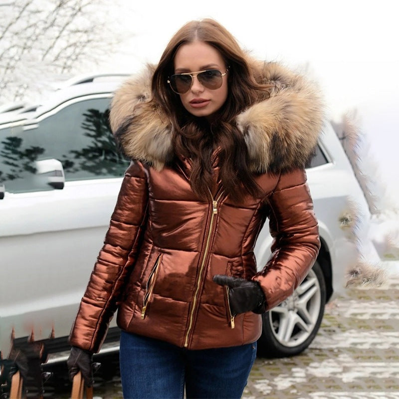 Plus Size Short Down Coat HHMY X6303