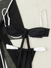 Sexy Beach Bow Swimsuit Three Piece Set GCAY Y100