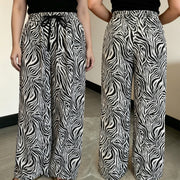 Retro Animal Print Casual Pants BY 7768