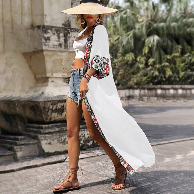 Casual Floral Swimsuit Cover up Sunwear GKLE 6747