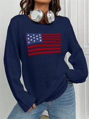 O Neck Print Knits Sweater GZYF 1060