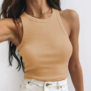 Sleeveless Solid Color Tank Tops GZJF ZJ2503