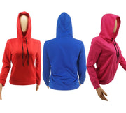 Spring Solid Color Hooded Long Sleeve Casual Sweatshirts FOSF 8041