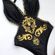 Sexy Print One Piece Swimsuit CSYZ B55