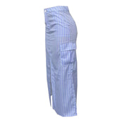 High waisted Striped Split Work Skirt BN 9445