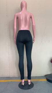 Solid Color Stripe Pants SHMF 6135