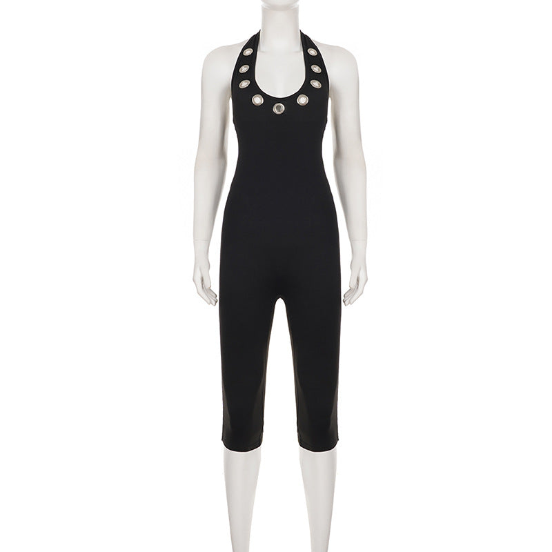 Halterneck Backless Fifth Jumpsuit GPKJ MR49625