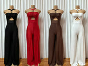 Sexy Halterneck Hollow Out Jumpsuit GADE 10086