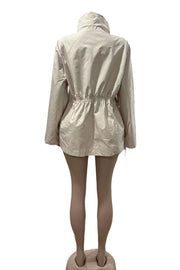 Fashion Letter Print Trench Coat GFCF 1260