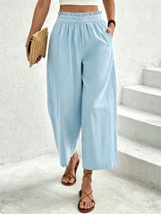 Solid Color Loose Straight Pants ZDF 33531