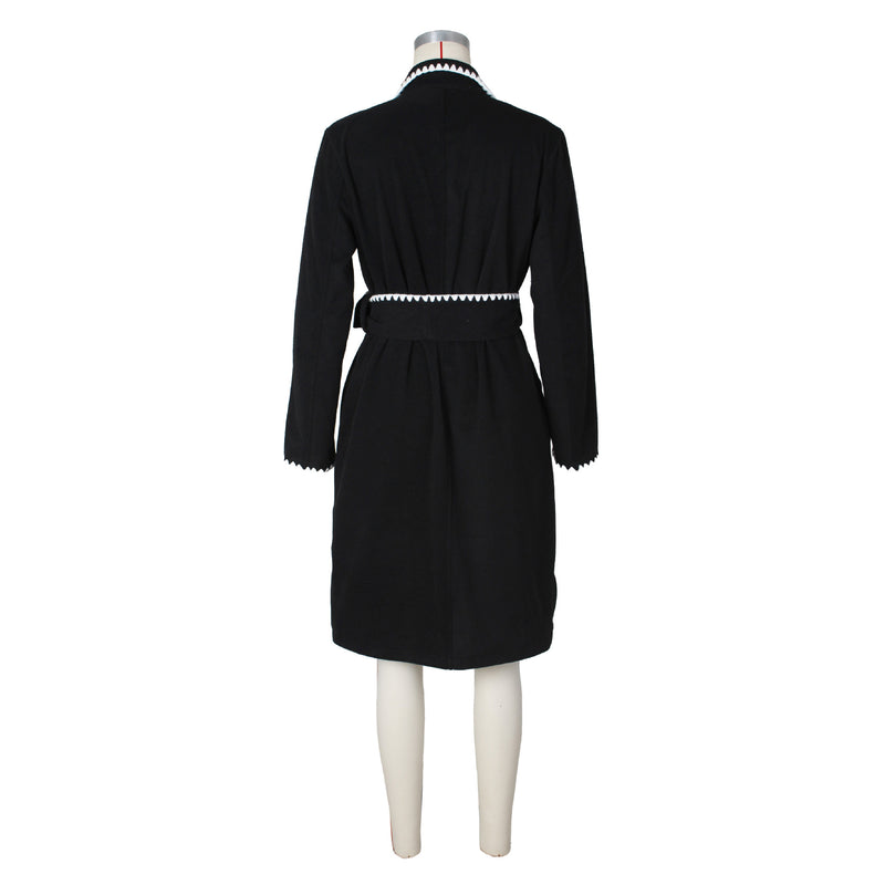Long Sleeve Lapel Loose Long Coat ZSD 0644