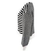 Plaid Patchwork Stripe Knits Coats GDAM 1027