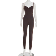 Sling Solid Color Tight Jumpsuit GDSF Q26JP012