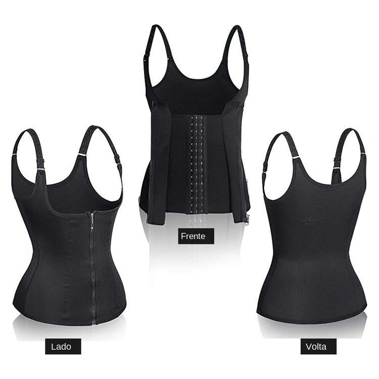 Adjustable Shoulder Strap Zip Up Body Shaper YRS 082
