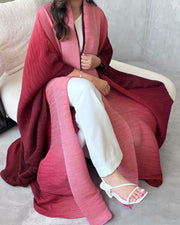 Gradient Color Loose Batwing Sleeve Robe Coats GZRF KH 0076