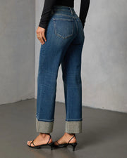 Hot Drill Washed Straight Jeans GYAN 89328