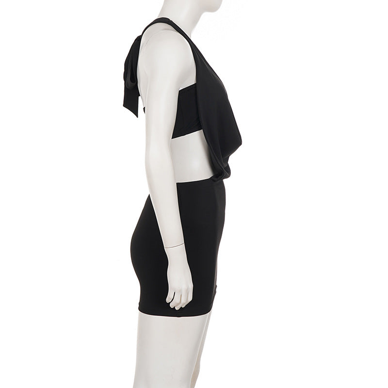 Sexy Hollow Out Backless Mini Dress GPKJ MR49437