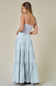 Cake Denim Half Body Long Skirt GMYT 14203