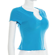 V Neck Short Sleeve T Shirt GSBW J26TP062